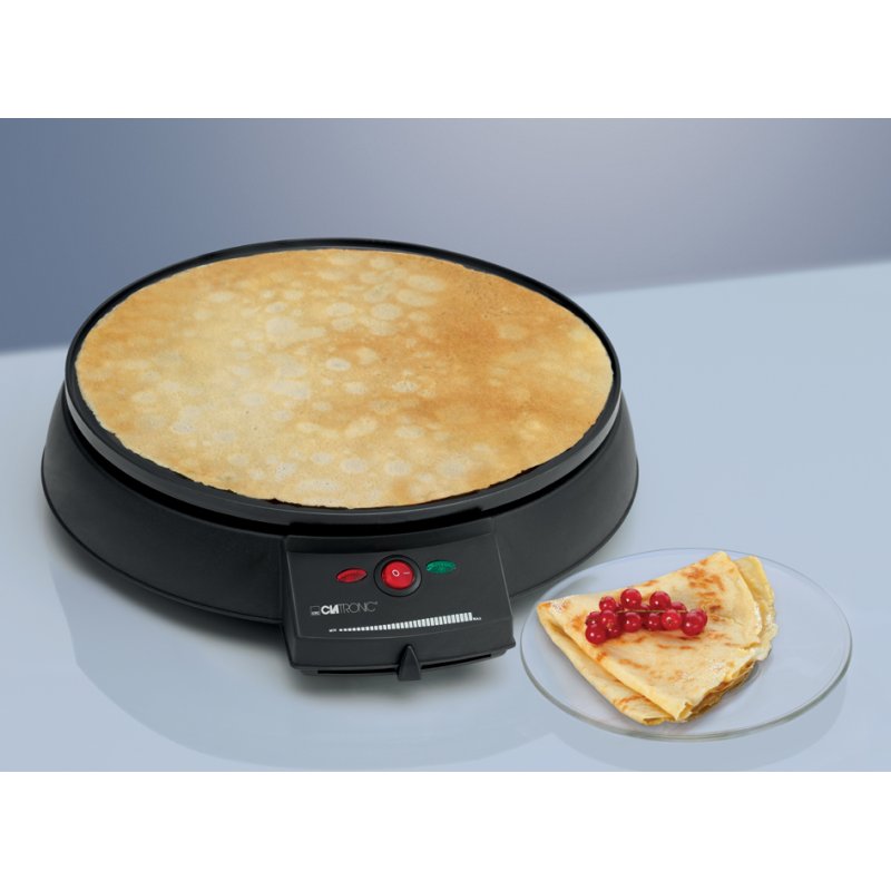 CLATRONIC pancake maker CM 3372, black, 290 mm, 900 watt